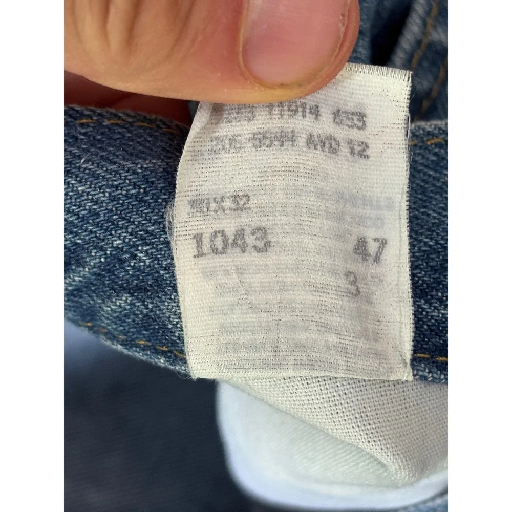 Vintage Lee Straight Leg Jeans 30x32 Light Medium Wash Denim 90s Y2K Mexico
